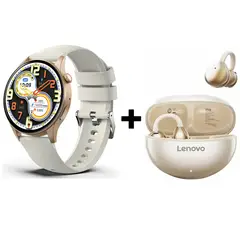 LENOVO - Audifonos bluetooth Clip TA140 y Y85 Reloj inteligente