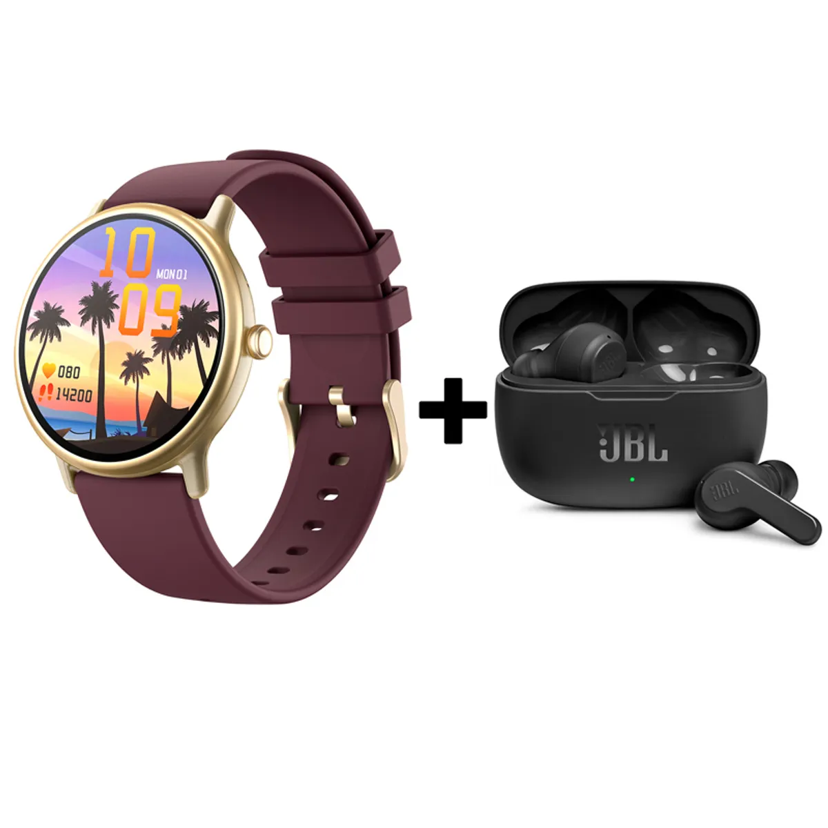 JBL - Audifonos bluetooth JBL WAVE200TWS y Y86 Reloj inteligente