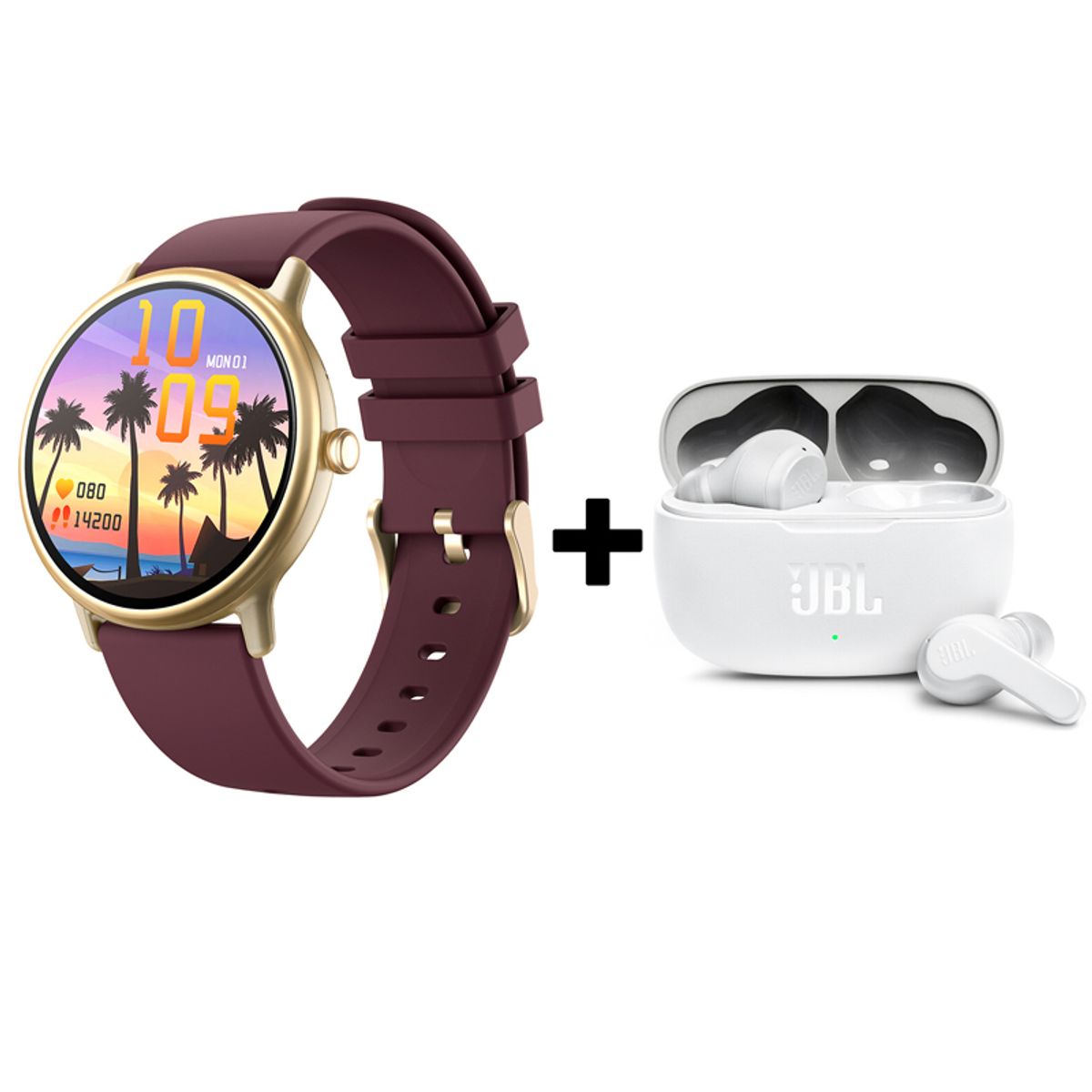 JBL - Audifonos bluetooth JBL WAVE200TWS y Y86 Reloj inteligente