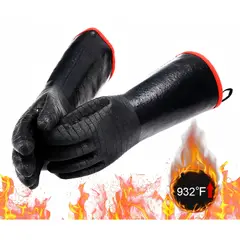 GENERICO - 800°c Guantes Alta Temperatura Cocina Hornos Asado Parrilla