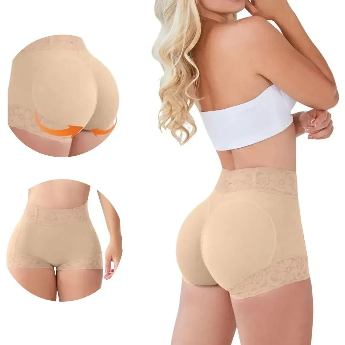 EINICIO - Pantalones Moldeadores Y Levantadores De Glúteos Para Mujer-XXL