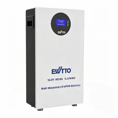 EWTTO - Batería LiFePO4 51.2V 102Ah Portátil, Batería de Emergencia para Hogar, Camping y Viajes