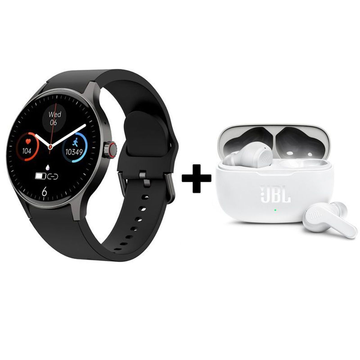 JBL - Audifonos bluetooth JBL WAVE200TWS y Y80 Reloj inteligente