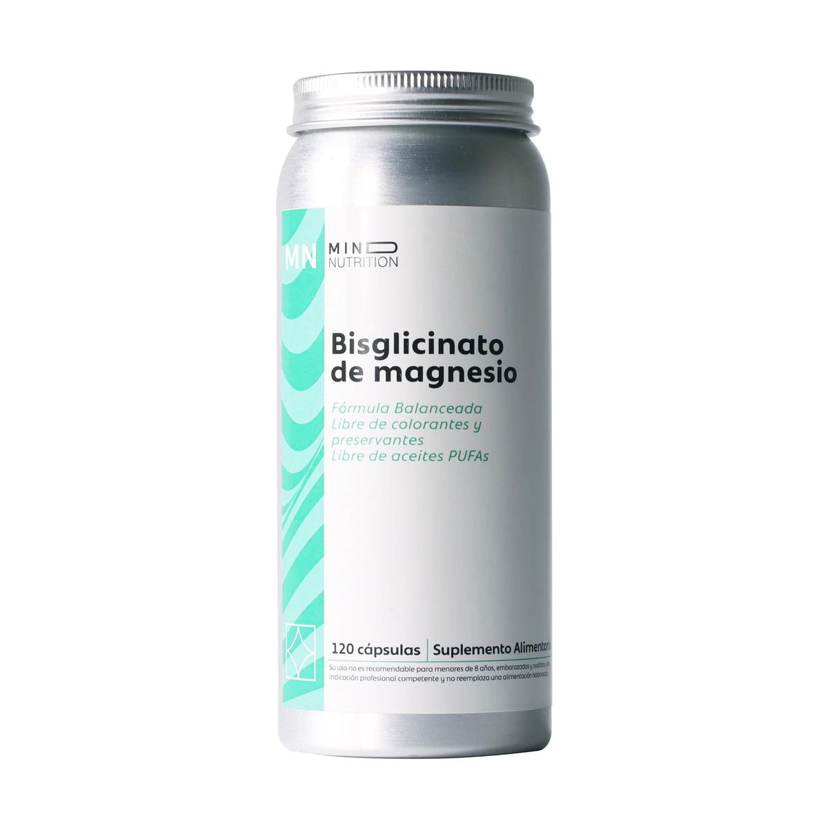 GENERICO - Bisglicinato de magnesio - 120 Caps  - Mind Nutrition
