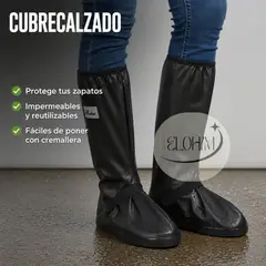 GENERICO - CUBREBOTAS IMPERMEABLE CON SUELA TALLA XL- ¡Mantén tus Zapatos Secos y Protegidos!