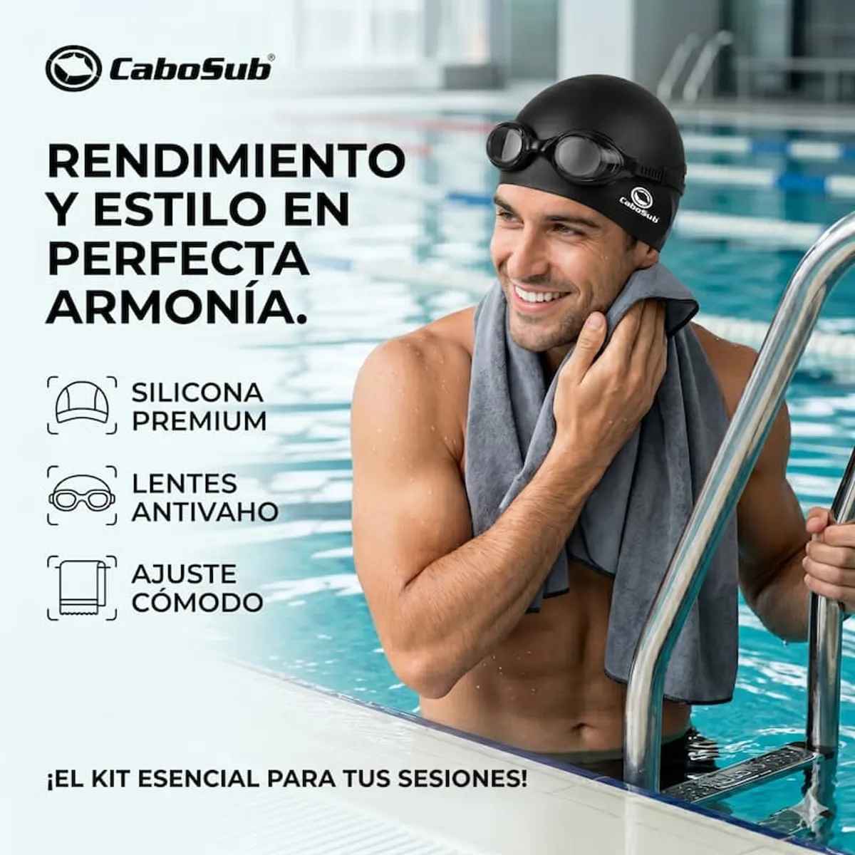 CABOSUB - GORRO DE SILICONA CABOSUB AZUL