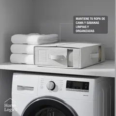 HOME LOGICS - Caja Organizadora para Sábanas 11,5x38x33 cm Kiosclub