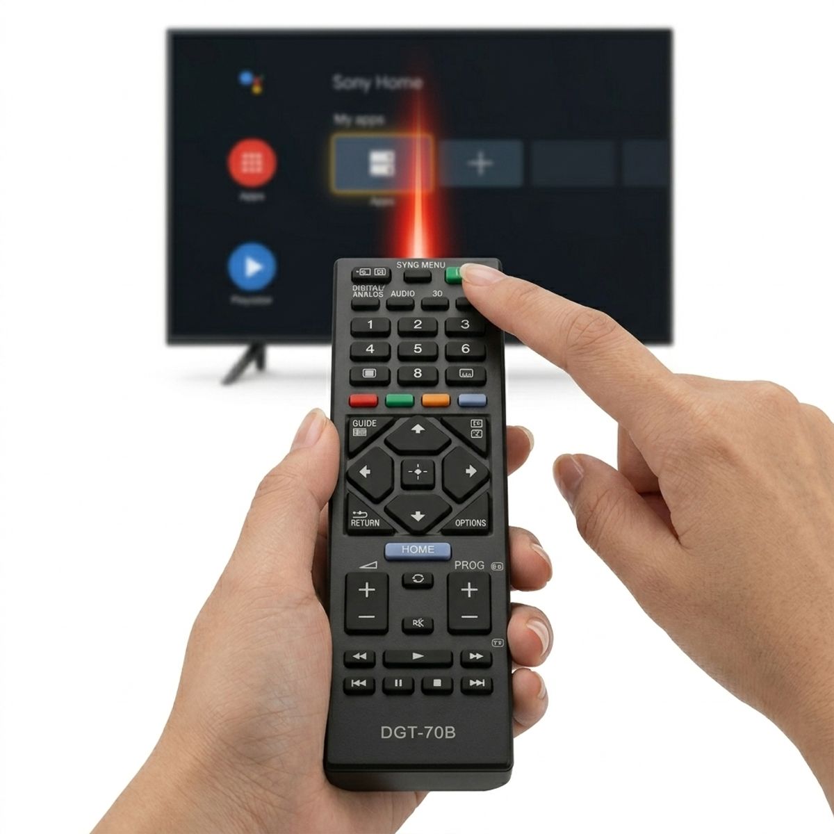 GENERICO - Control Remoto Tv Para Sony Kdl-40r455 40r475b