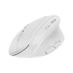 MAXELL - Mouse Vertical Bluetooth Ergonómico 2400 DPI Inalámbrico Blanco