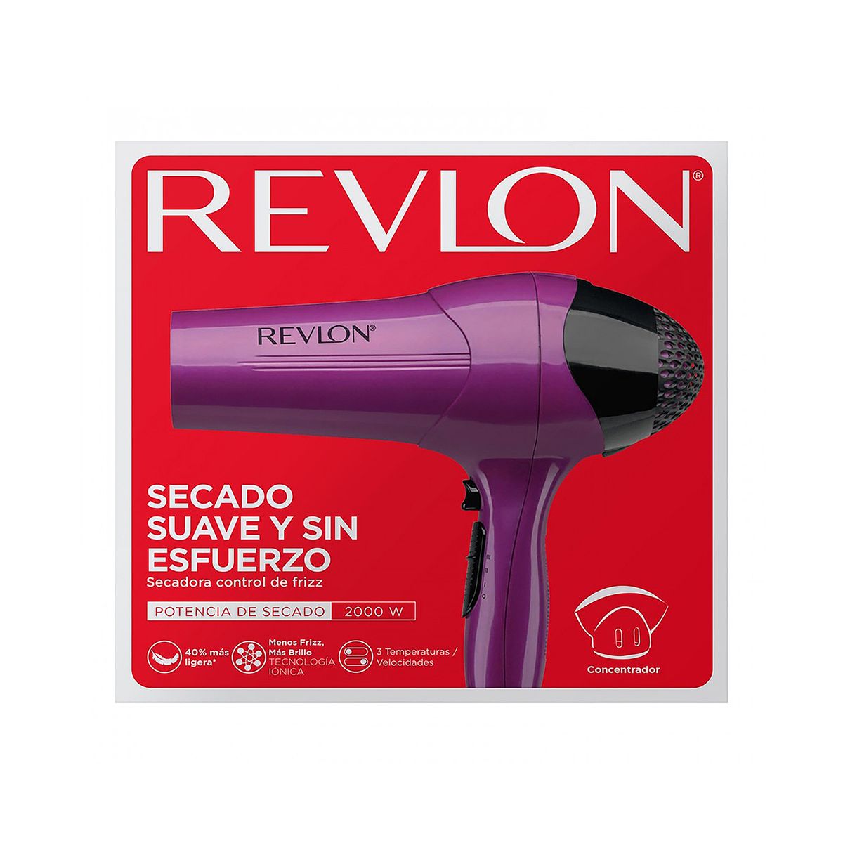 REVLON - REVLON SECADOR CONTROL FRIZZ PURPURA RVDR773PURLA2