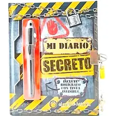 EL GATO DE HOJALATA - Libro Mi Diario Secreto (Gris - Chicos) *Diario Secreto*