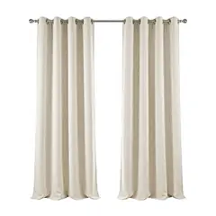 GENERICO - CORTINAS BLACKOUT PREMIUM DE TELA BEIGE CLARO