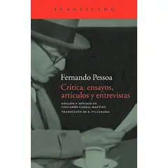 GENERICO - Libro Crítica, Ensayos, Artículos Y Entrevistas - F. Pessoa