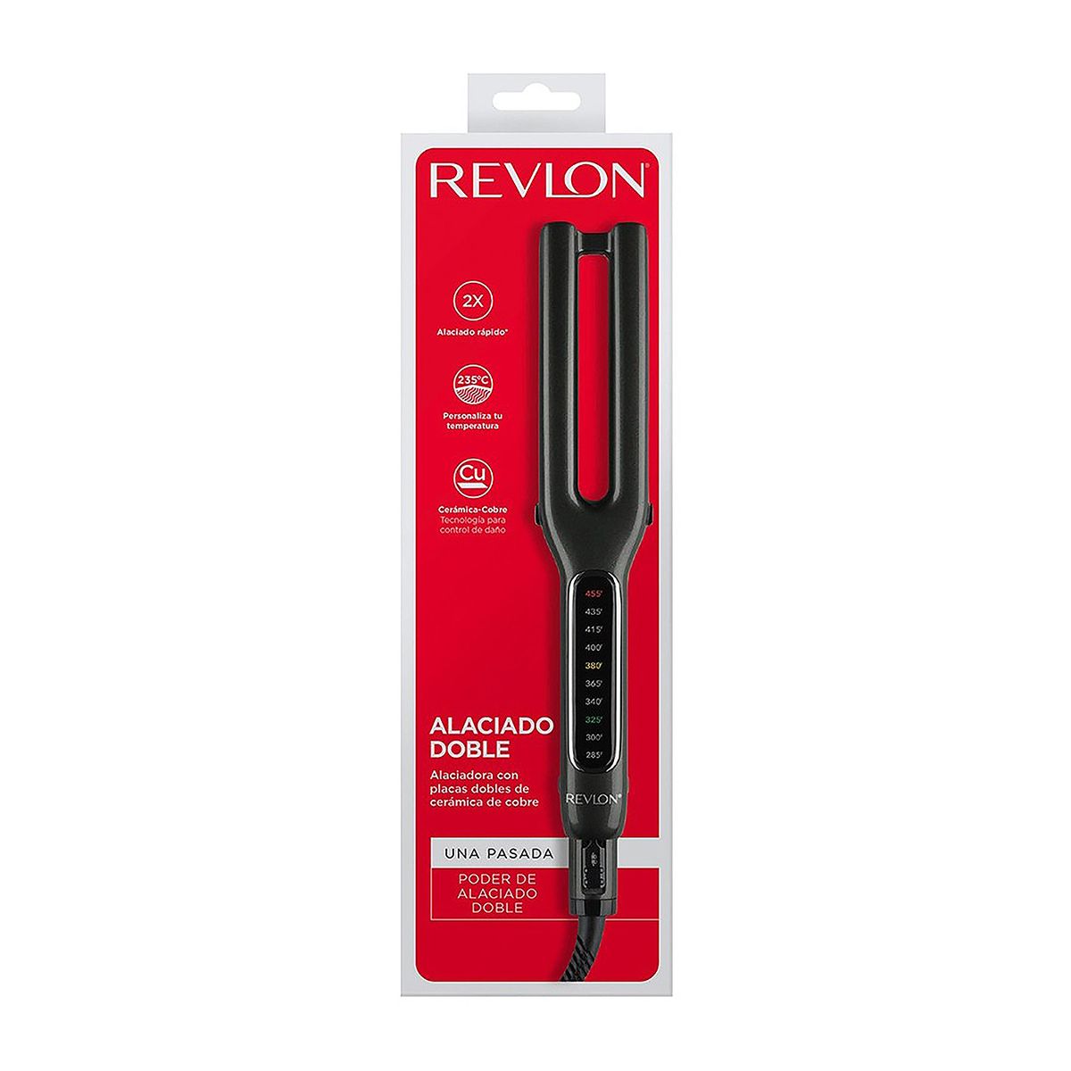 REVLON - REVLON PLANCHA ALISADOR DOBLE PLACA COBRE RVST2204LA2