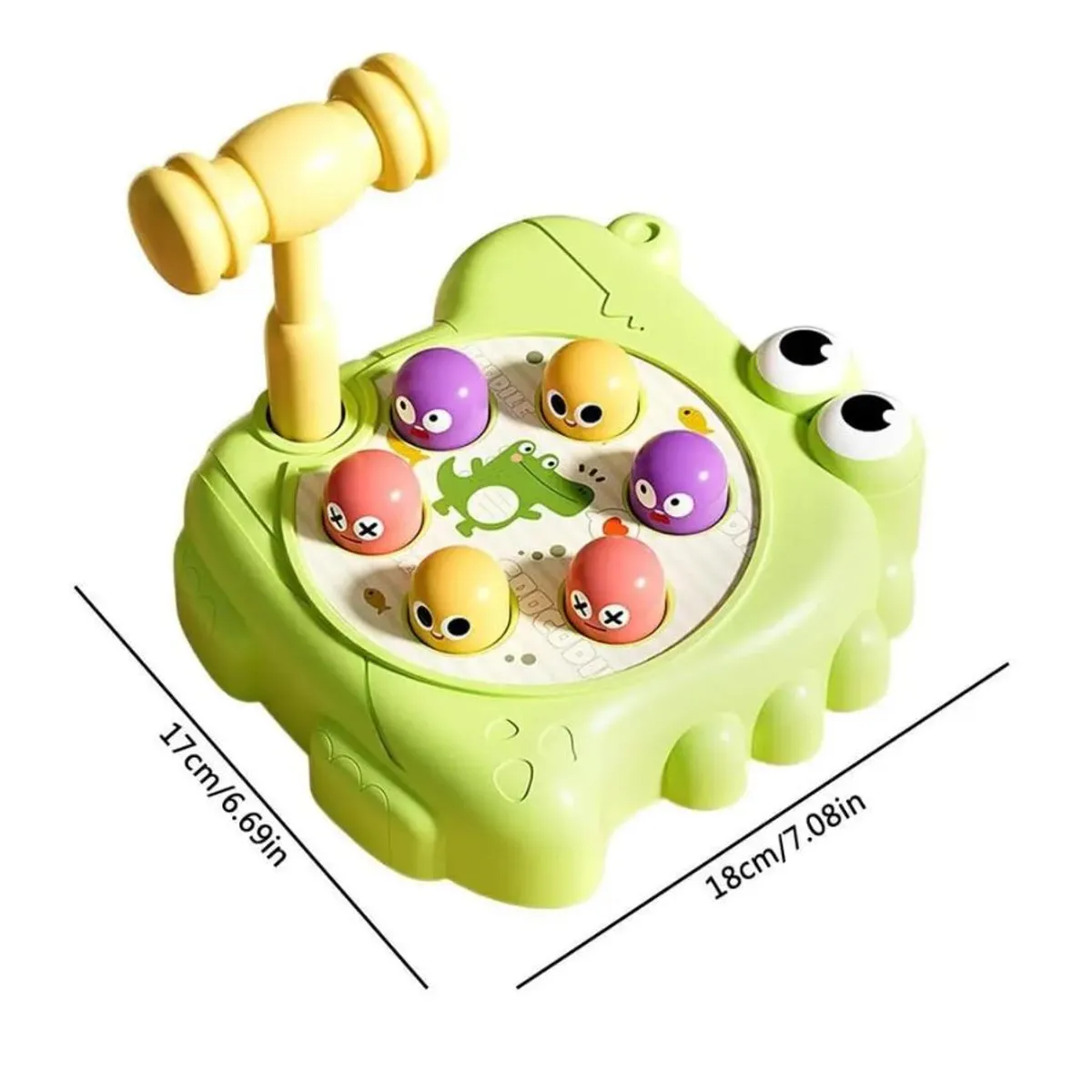 GENERICO - Juego Cocodrilo de Coordinacion Didactico Martillo Montessori