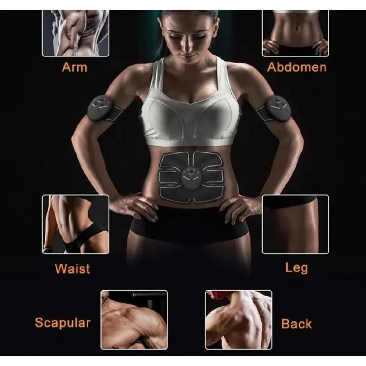 MOVI - Electroestimulador Muscular 3 en 1 Tonificación y Masaje