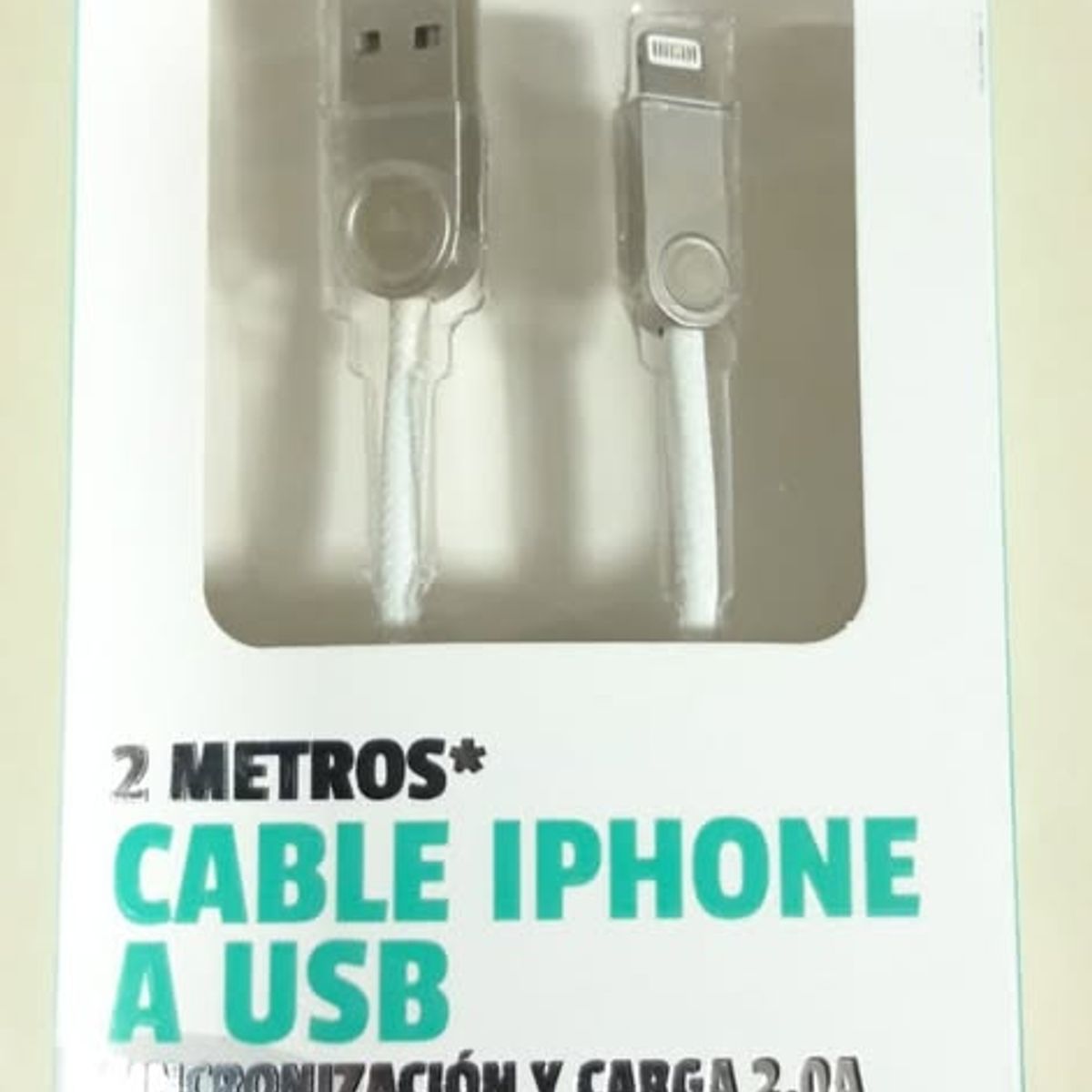 GENERICO - Cable Iphone A USB 1m Fiddler. Cable Iphone A USB 1m Fiddler