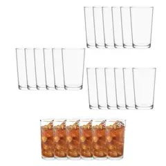 NADIR - Set 24 Vasos Atlanta 258mL Vidrio Celebraciones Largo