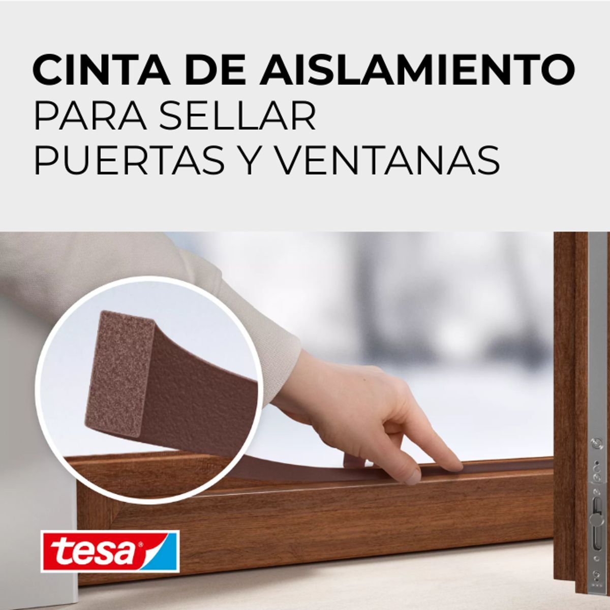 TESA - Burlete Aislante Tesa Perfil -I 9mm x 6m