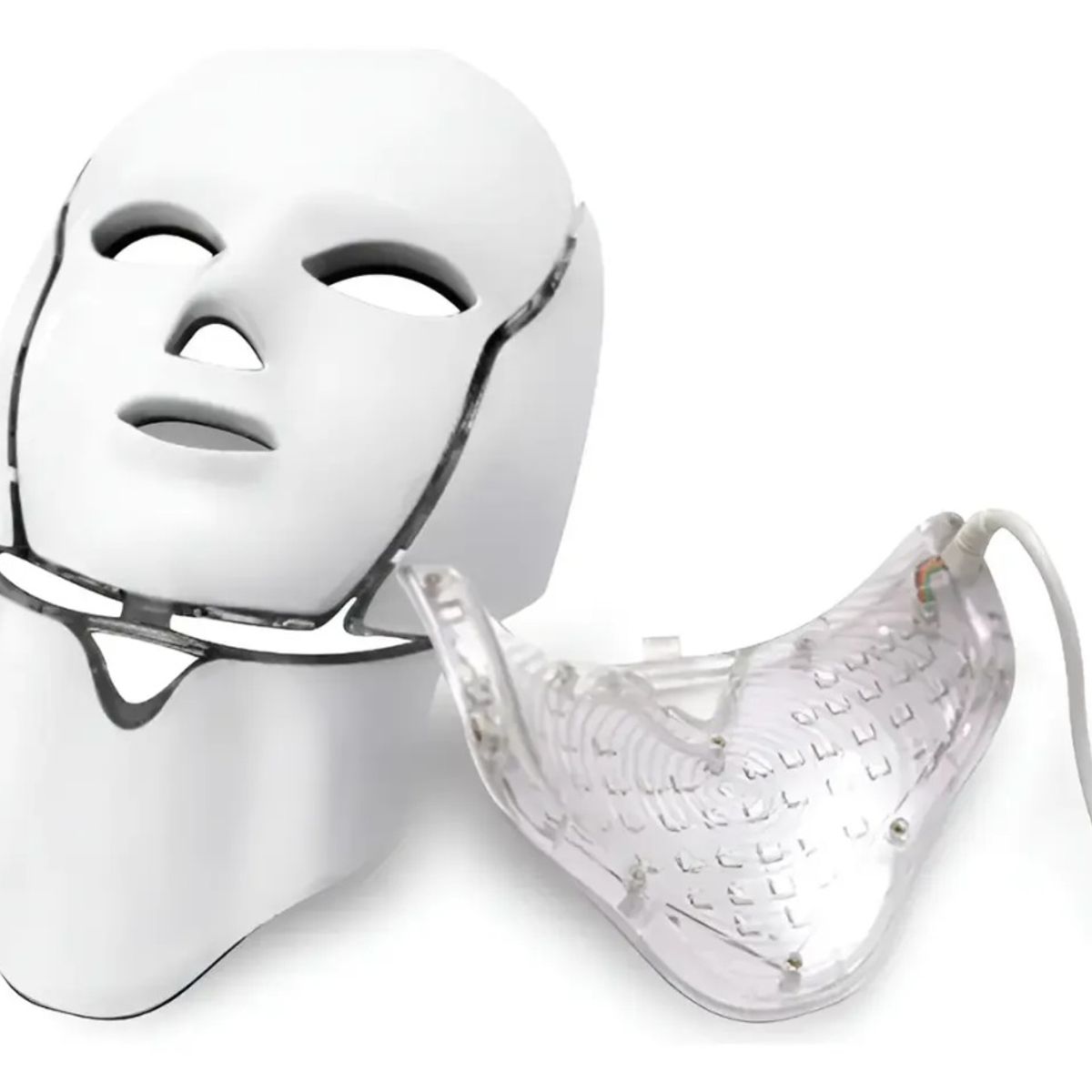 GENERICO - Máscara LED de Terapia Fotodinámica para Rostro y Cuello Cuidado de la Piel
