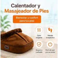 MOVI - Calienta Pies Eléctrico con Función de Masaje Comodidad y Relajación para el Invierno