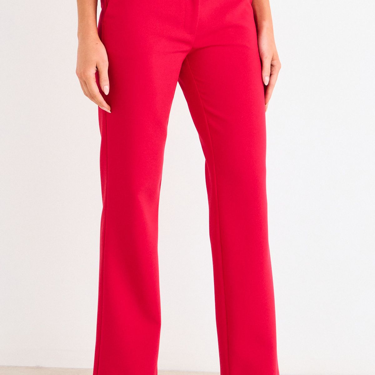 ASH - Pantalon Liso Mujer Rojo Ash