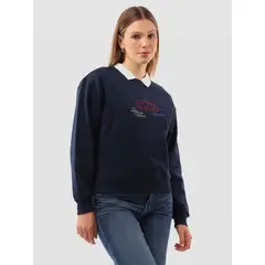 TOMMY HILFIGER - Polerón Con Logo Gráfico Azul