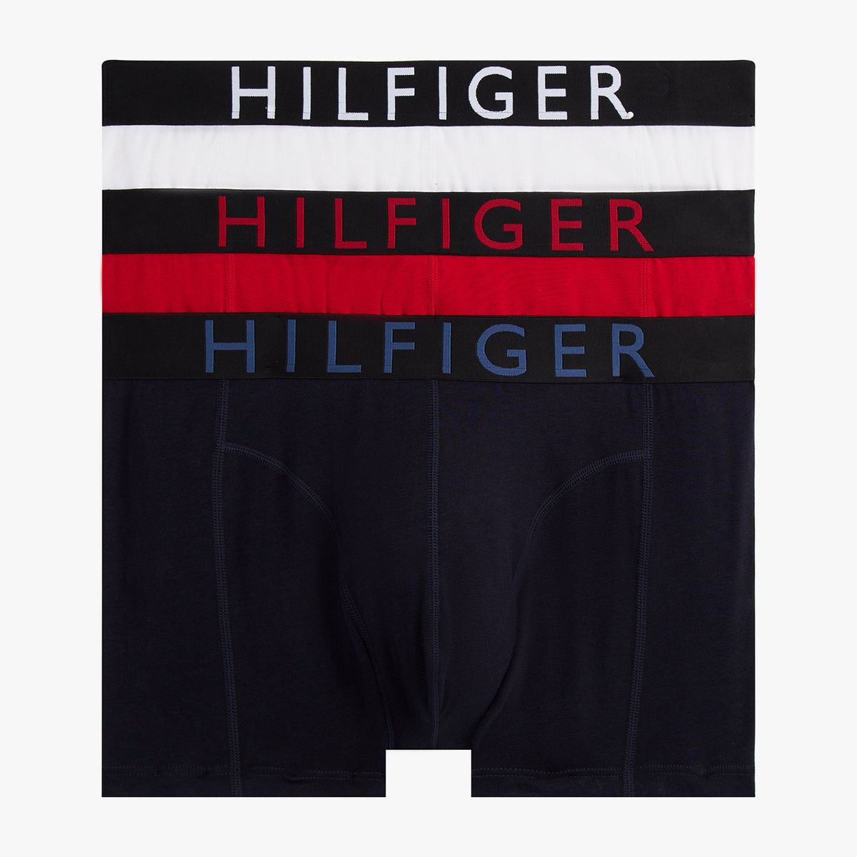TOMMY HILFIGER - Pack De 3 Calzoncillos Trunk Con Logo Multicolor Tommy Hilfiger