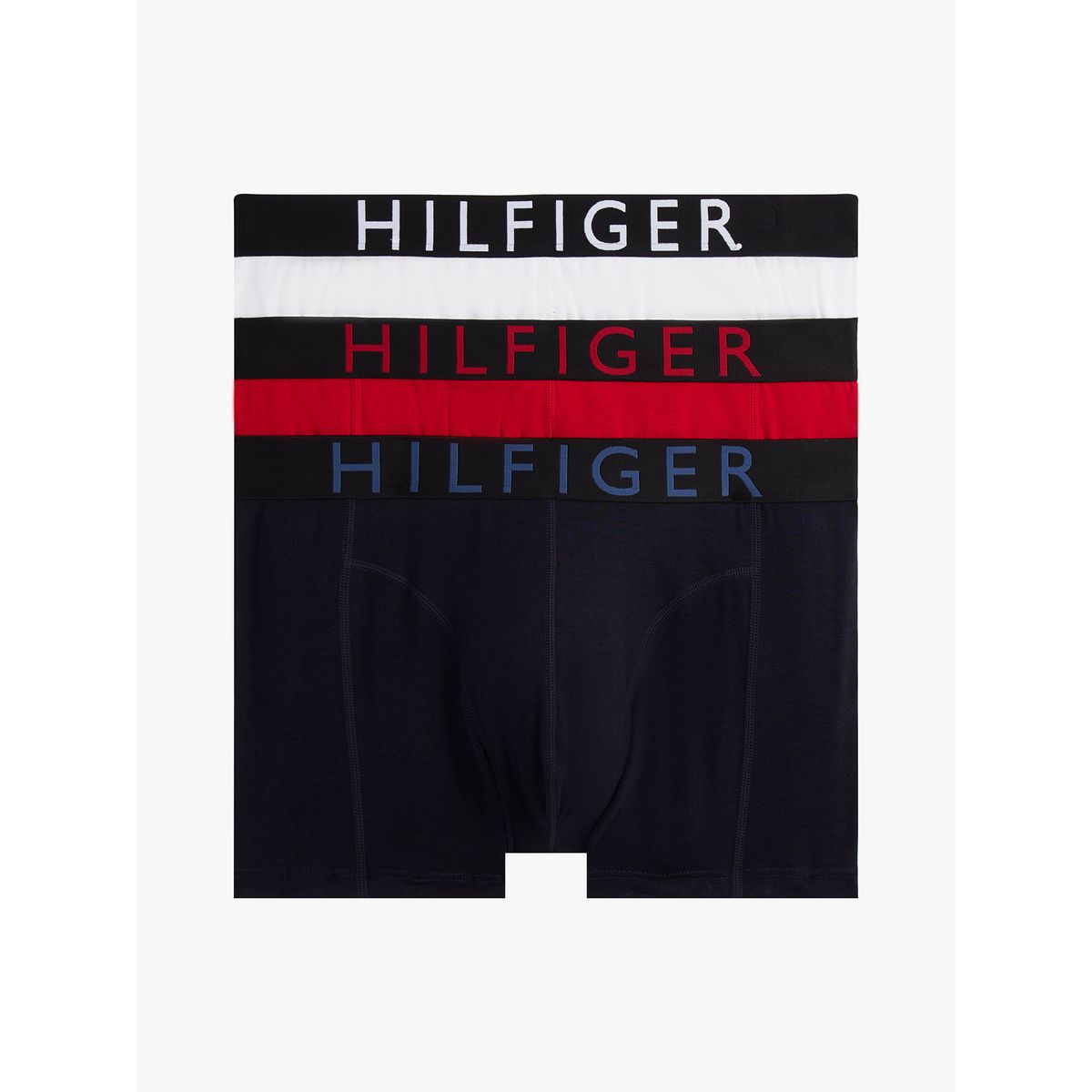 TOMMY HILFIGER - Pack De 3 Calzoncillos Trunk Con Logo Multicolor Tommy Hilfiger