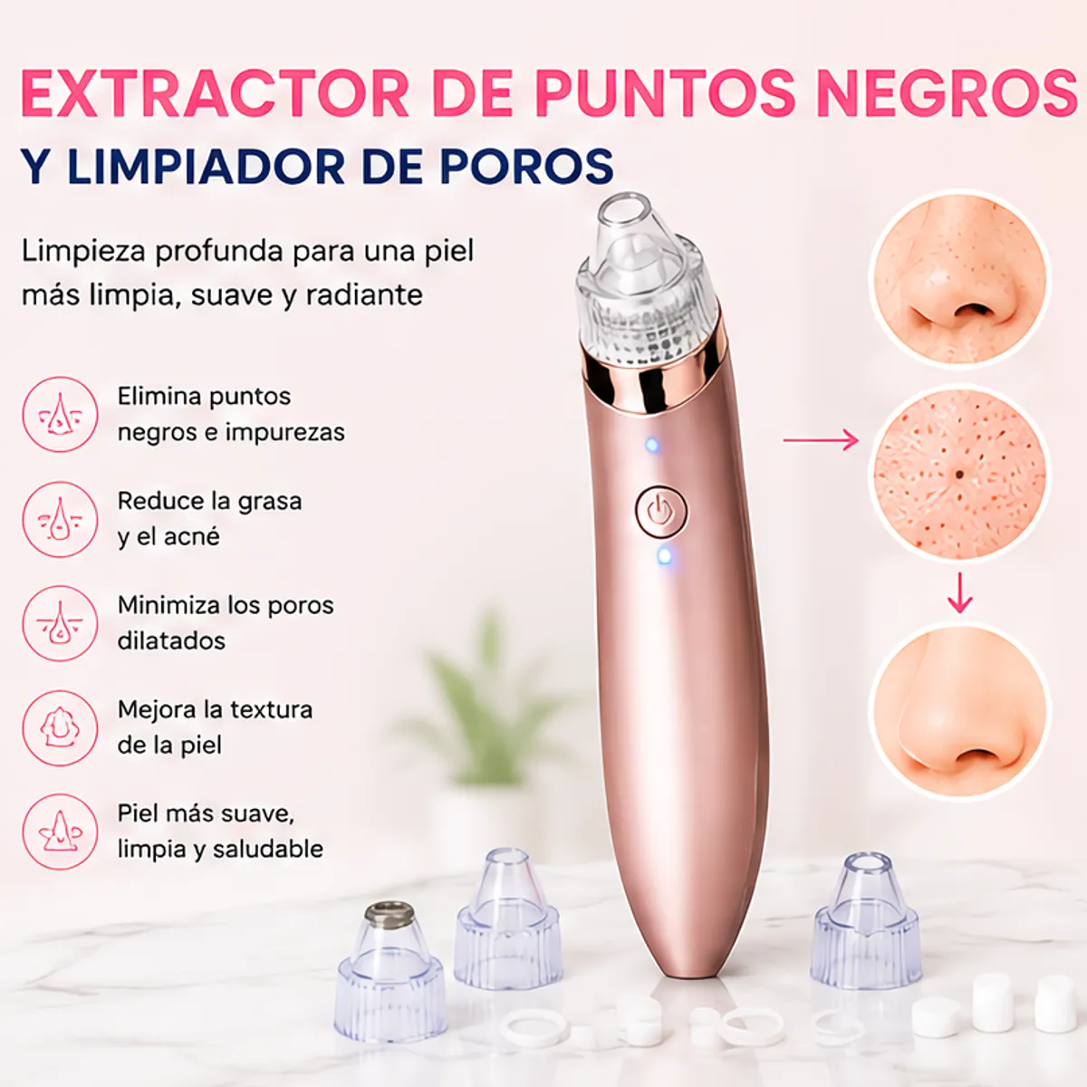 GENERICO - Removedor Extractor de Puntos Negros e Impurezas Facial USB