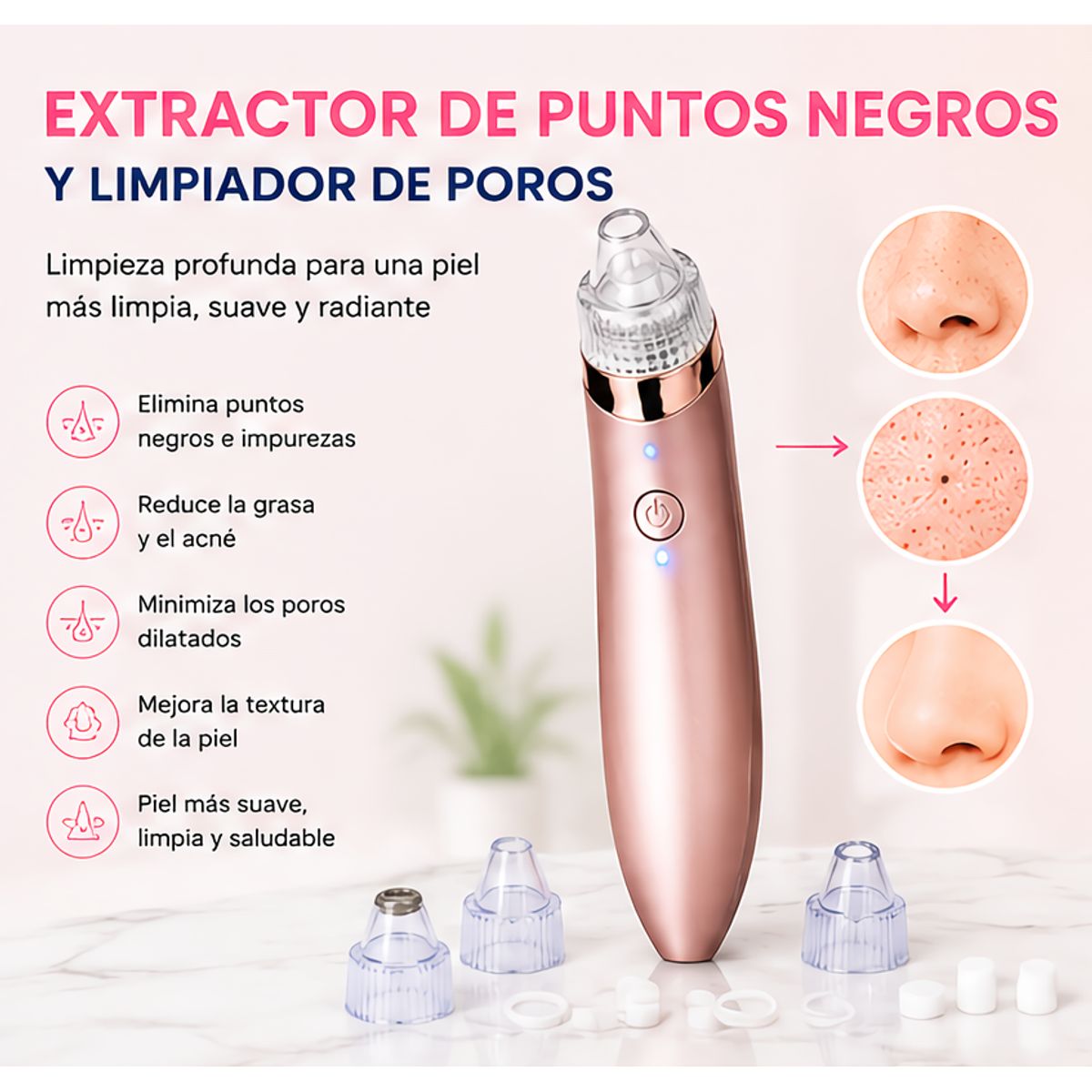 GENERICO - Removedor Extractor de Puntos Negros e Impurezas Facial USB