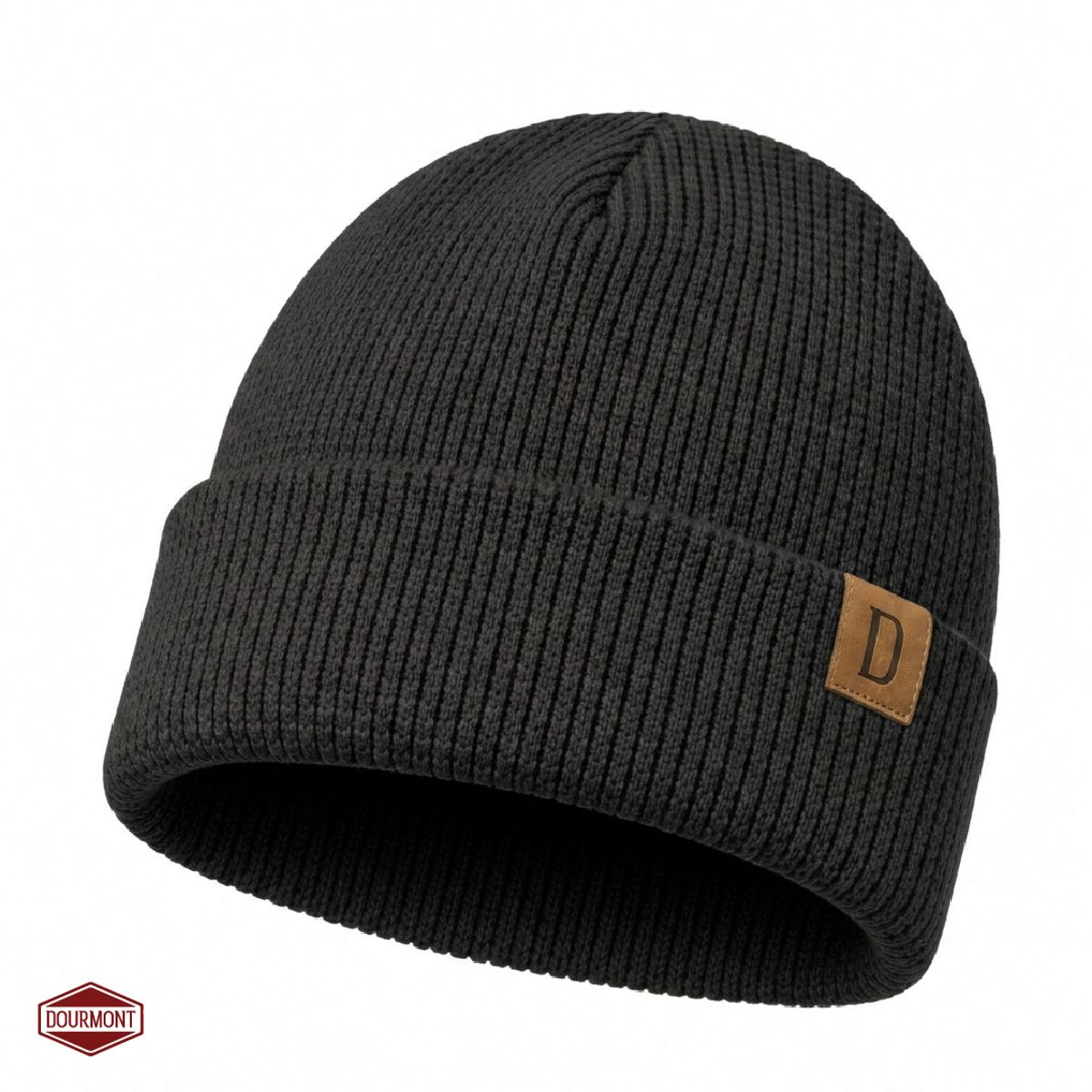 DOURMONT - Gorro Beanie Dourmont Lana Merino Térmico Black 100%