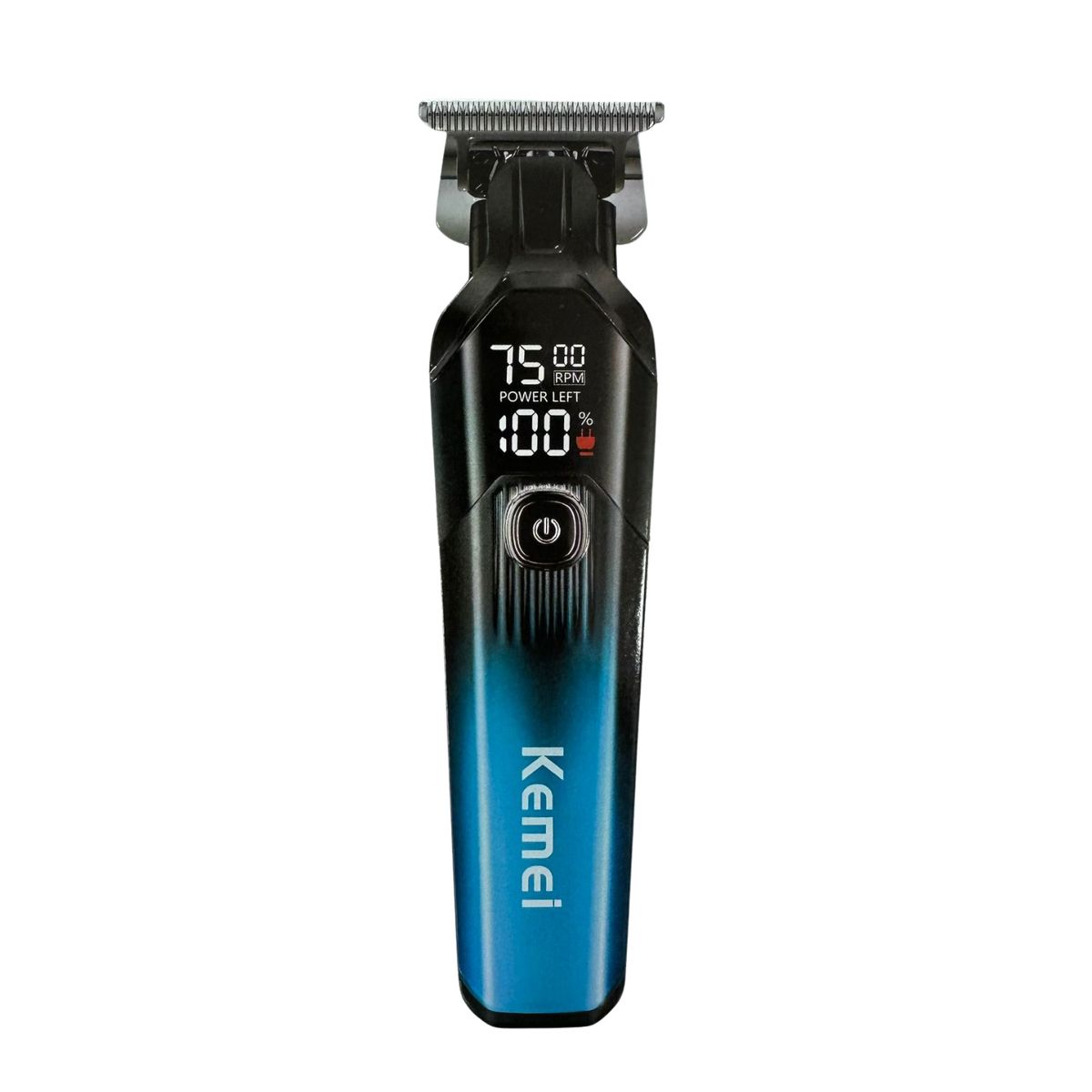 KEMEI - Combo Patillera Trimmer Kemei 1358 + Shever Kemei T420 Azul