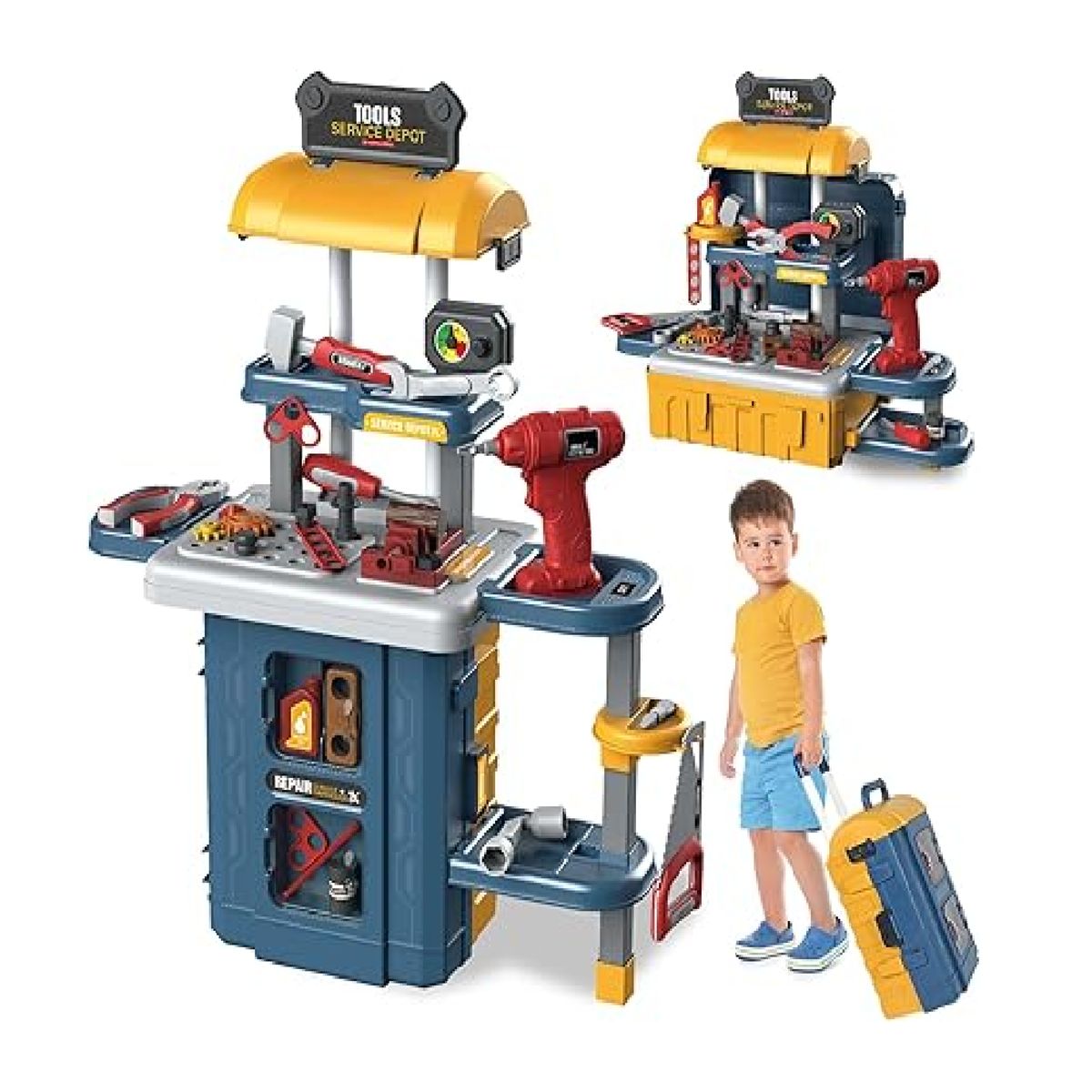 GENERICO - Maleta De Juegos 3 En 1 - Set De Herramientas Para Niños