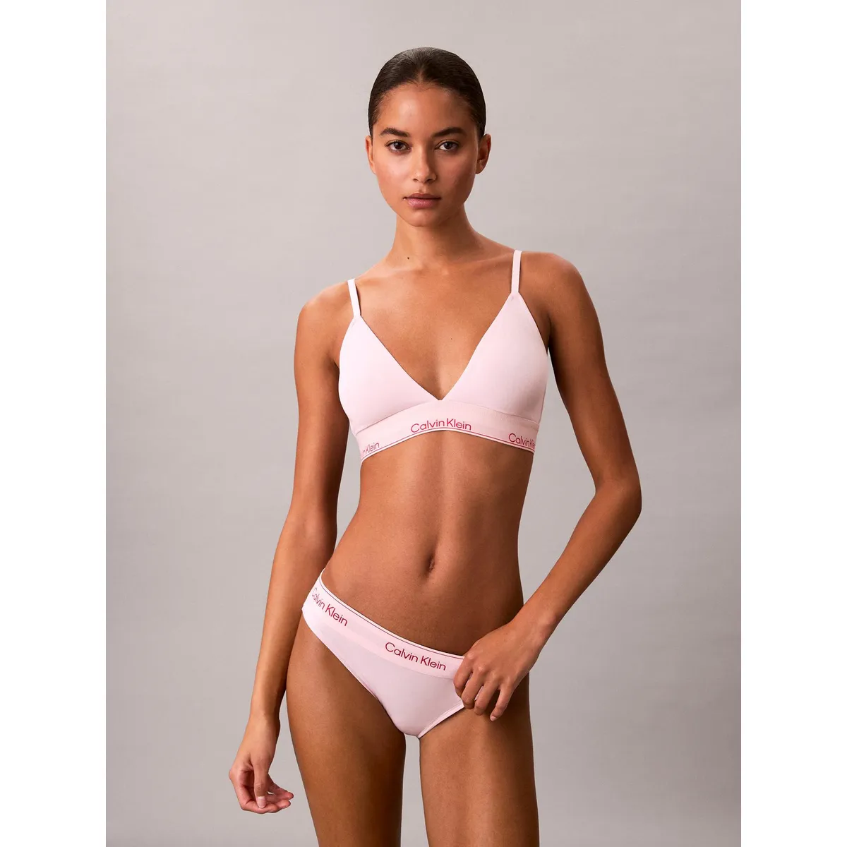 CALVIN KLEIN - Bralette Icon Cotton Modal Rosa Calvin Klein