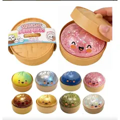 GENERICO - Bao squishy Viral 2 Pcs Dumpling Sensorial al azar.