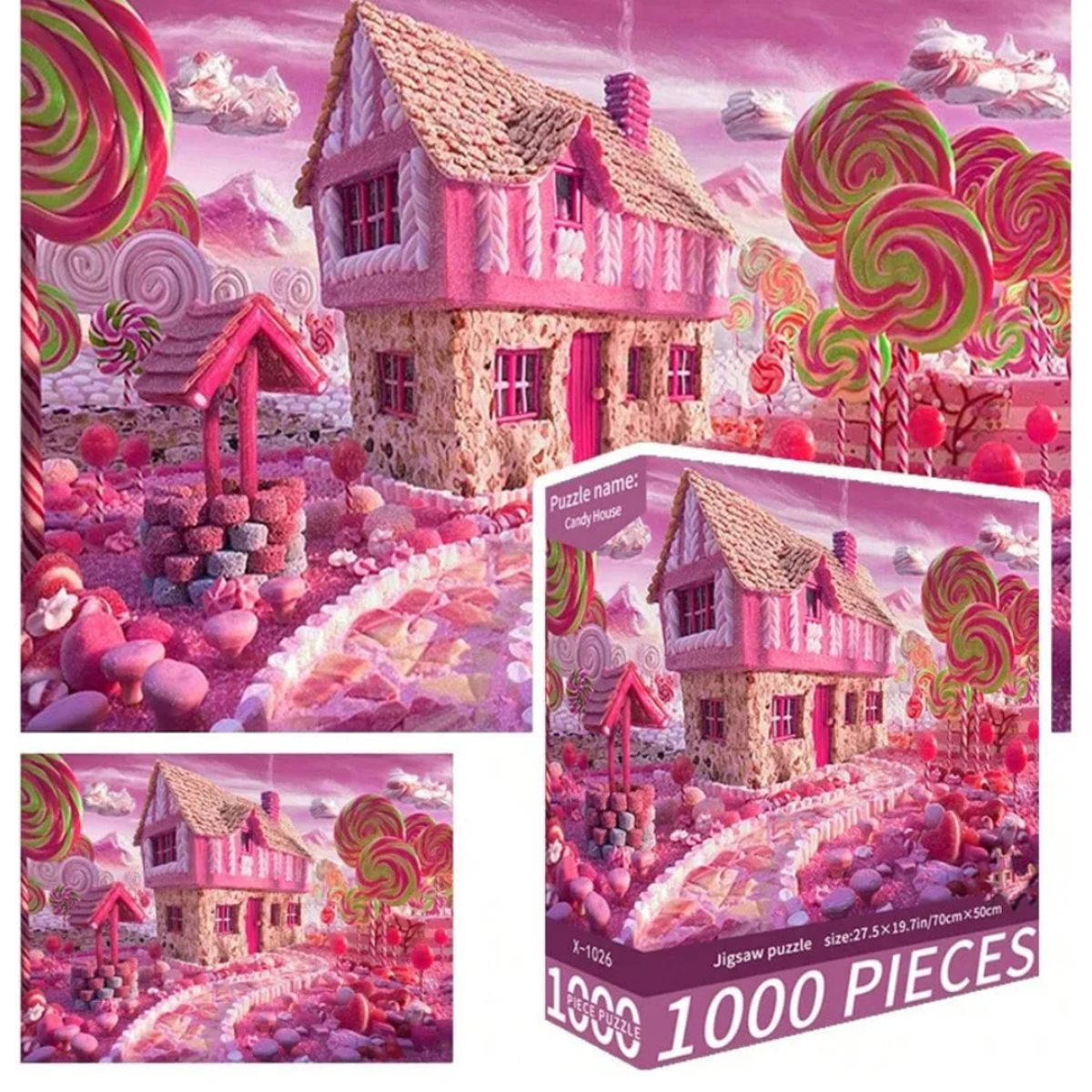 GENERICO - Rompecabezas 1000 Piezas Candy House Puzzle