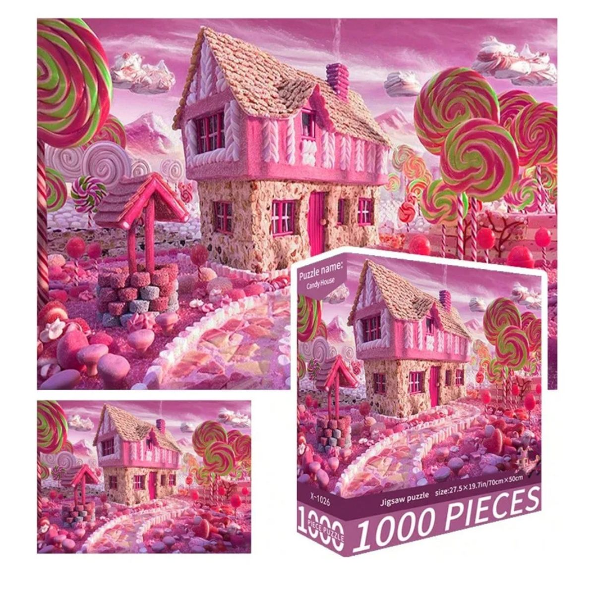 GENERICO - Rompecabezas 1000 Piezas Candy House Puzzle