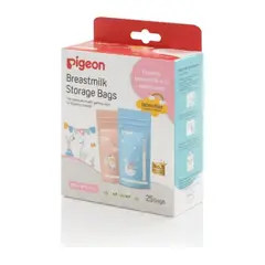 PIGEON - Bolsas Almacenar Leche Materna 180ml X25 Libre De Bpa