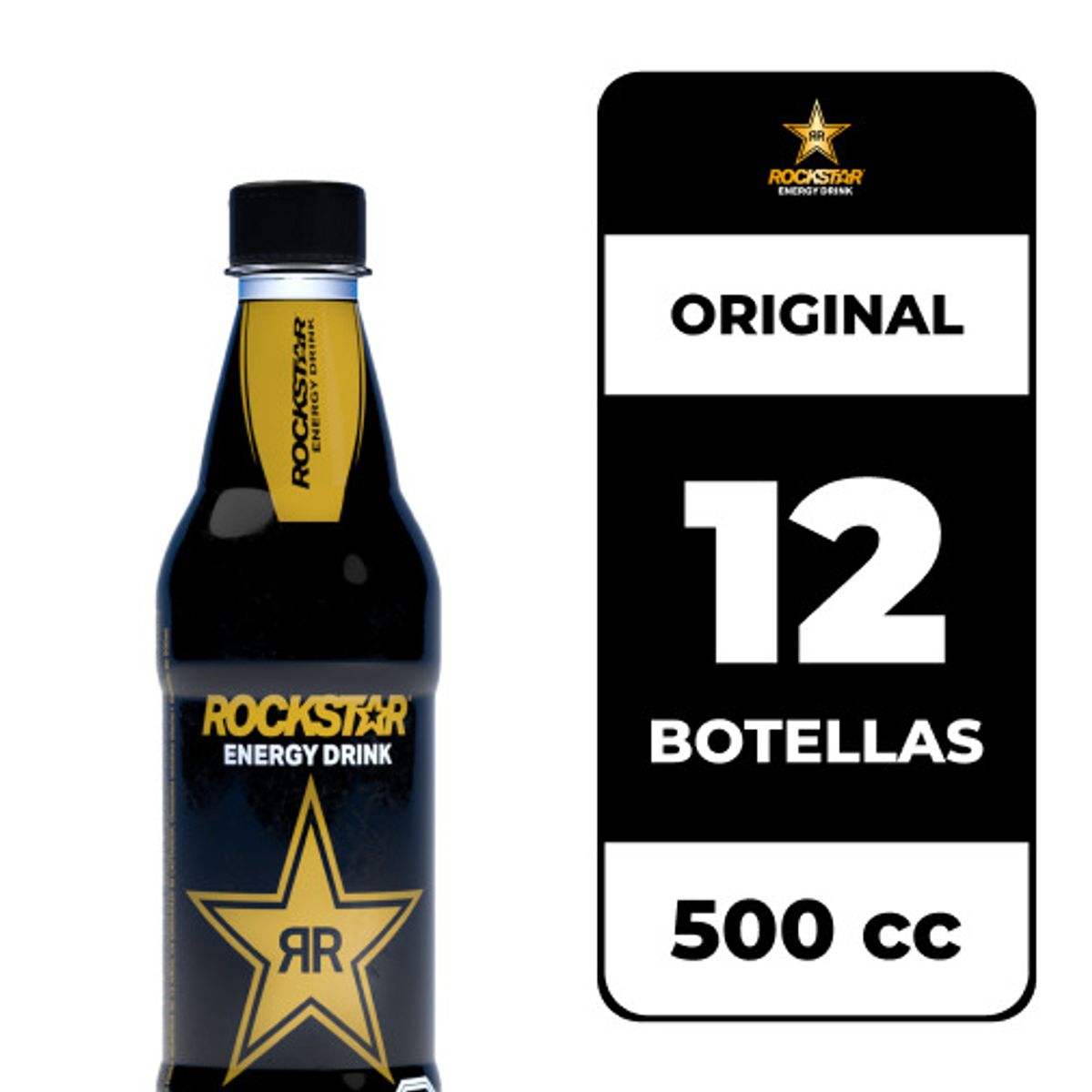 ROCKSTAR - 12x Bebida Energética Rockstar 500cc