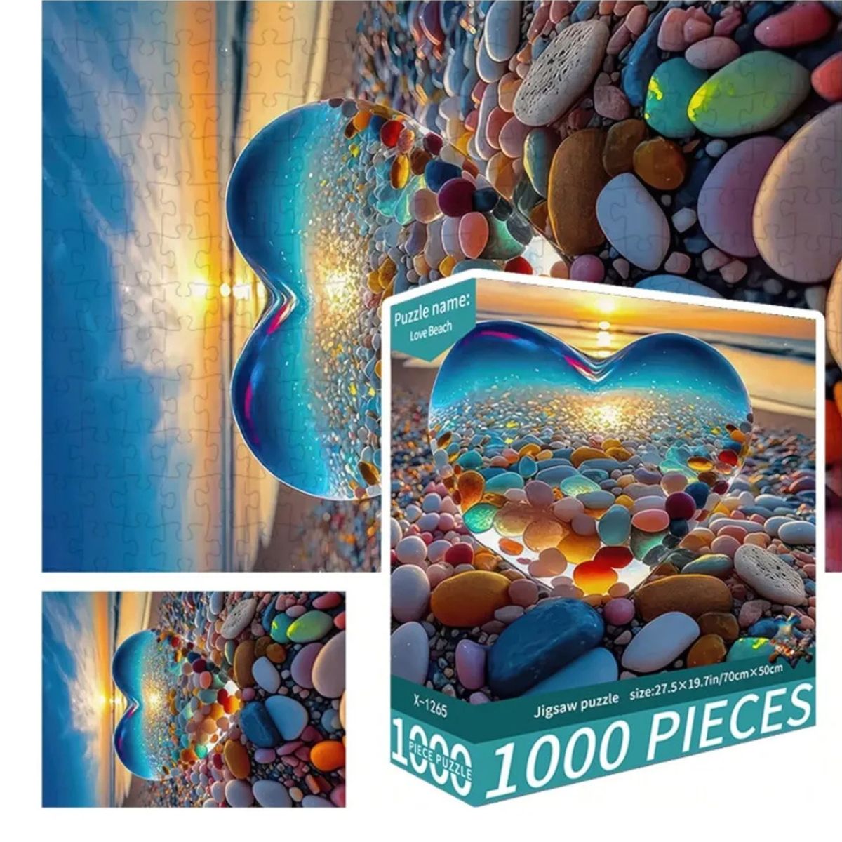 GENERICO - Rompecabezas Puzzle Love Beach Playa Del Amor 1000 Pzs