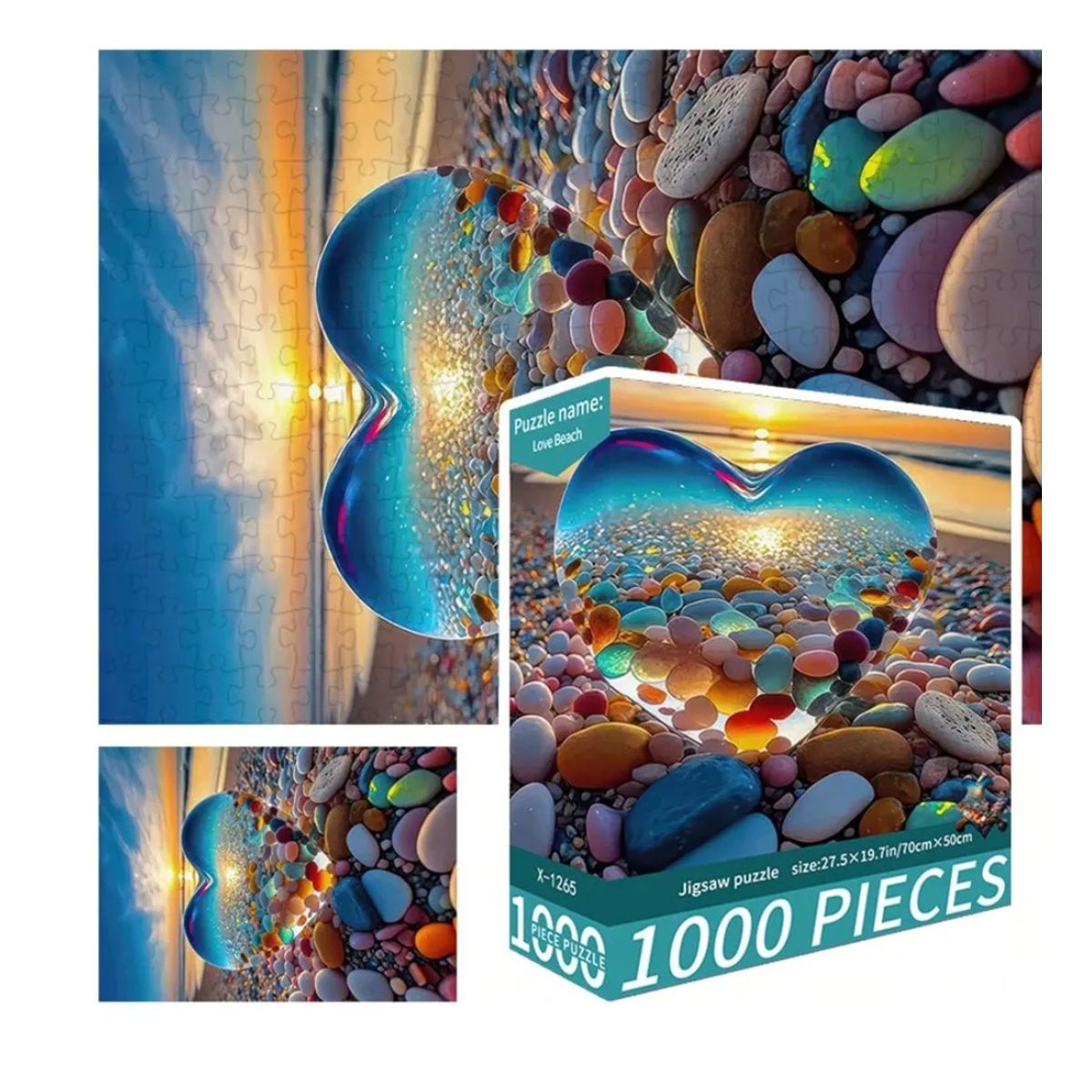 GENERICO - Rompecabezas Puzzle Love Beach Playa Del Amor 1000 Pzs