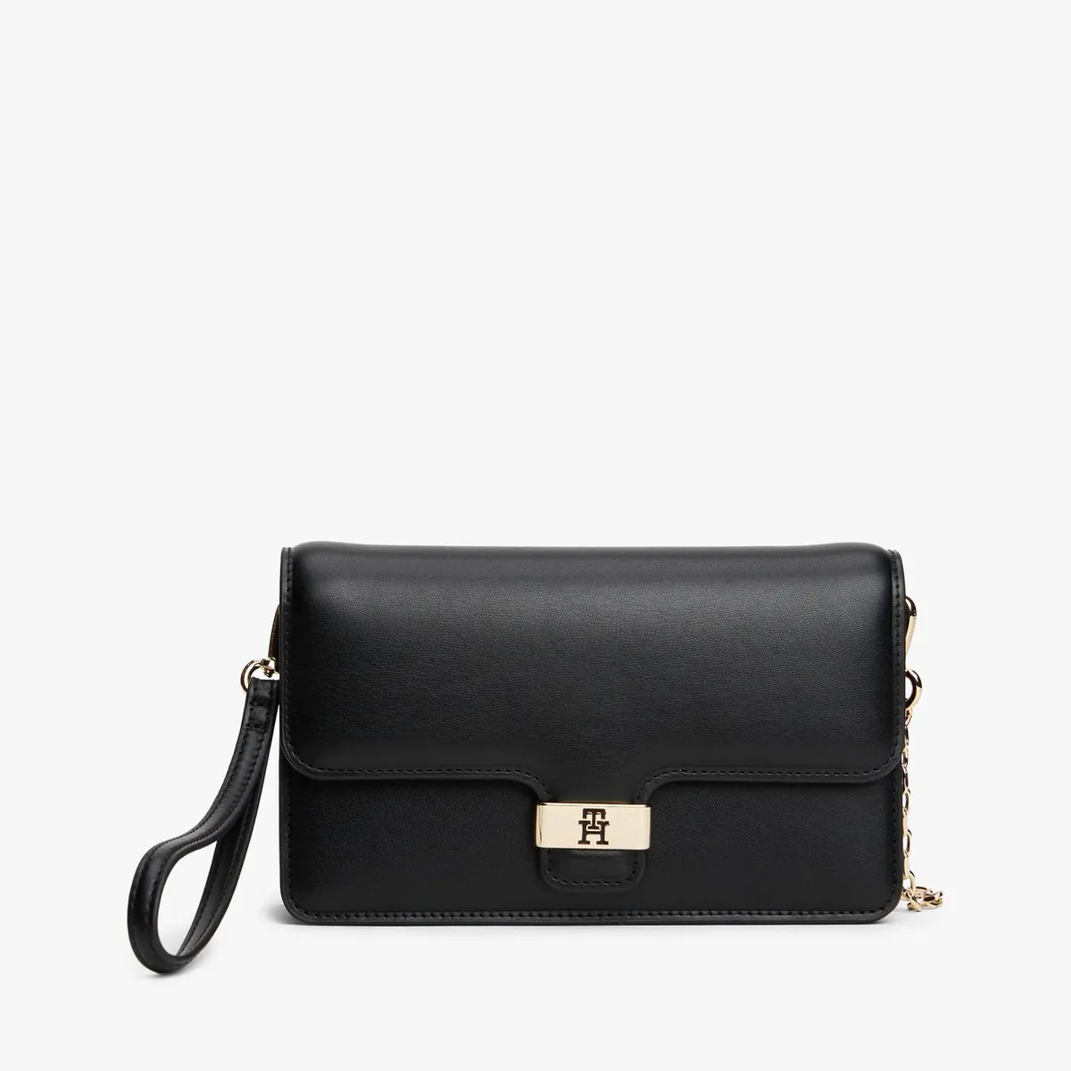 TOMMY HILFIGER - Cartera Heritage Con Monograma Th Negro Tommy Hilfiger