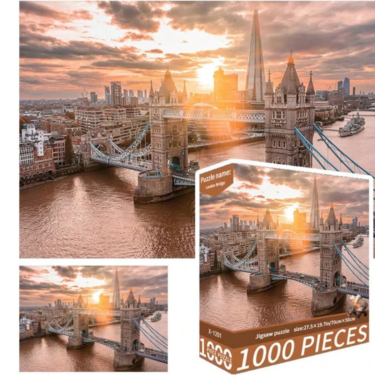 GENERICO - Rompecabezas 1000 Pzs el puente de London Bridge Puzzle