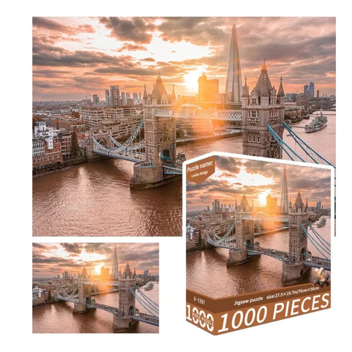 GENERICO - Rompecabezas 1000 Pzs el puente de London Bridge Puzzle