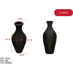 GENERICO - Florero (NEGRO - 80cm*16cm*27cm*16cm) 39856