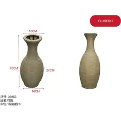 GENERICO - Florero (BEIGE - 70cm*16cm*27cm*16cm) 39853