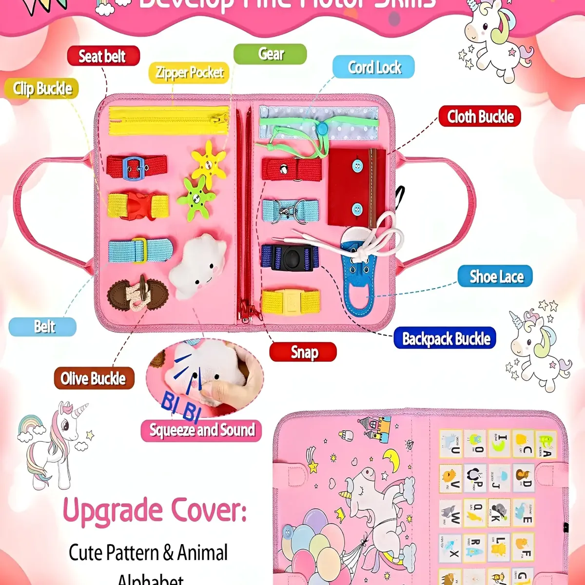 GENERICO - Libro Sensorial  para bebes Multicolor