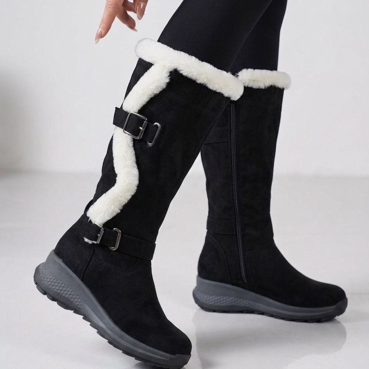 SNOOPY - Bota  Invierno Mujer  Taco Bajo en Gamuza  M613