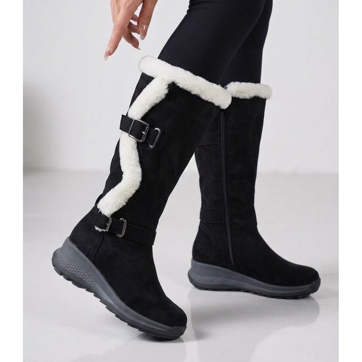 SNOOPY - Bota  Invierno Mujer  Taco Bajo en Gamuza  M613